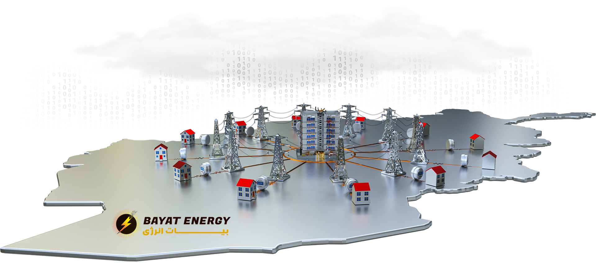 Bayat Energy Smart Grid Map