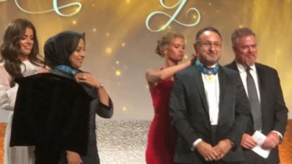 THE STARKEY HEARING FOUNDATION BESTOWS ‘SO THAT THE WORLD MAY HEAR’ AWARD UPON BAYAT FOUNDATION CO-FOUNDERS DR. EHSAN BAYAT AND MRS. FATEMA LAYA BAYAT